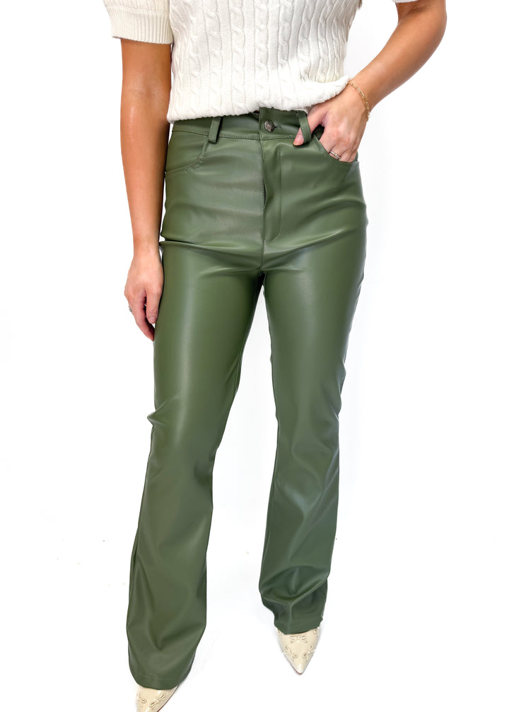 Women's Knit Pants - Military - Gabrielle's Biloxi
