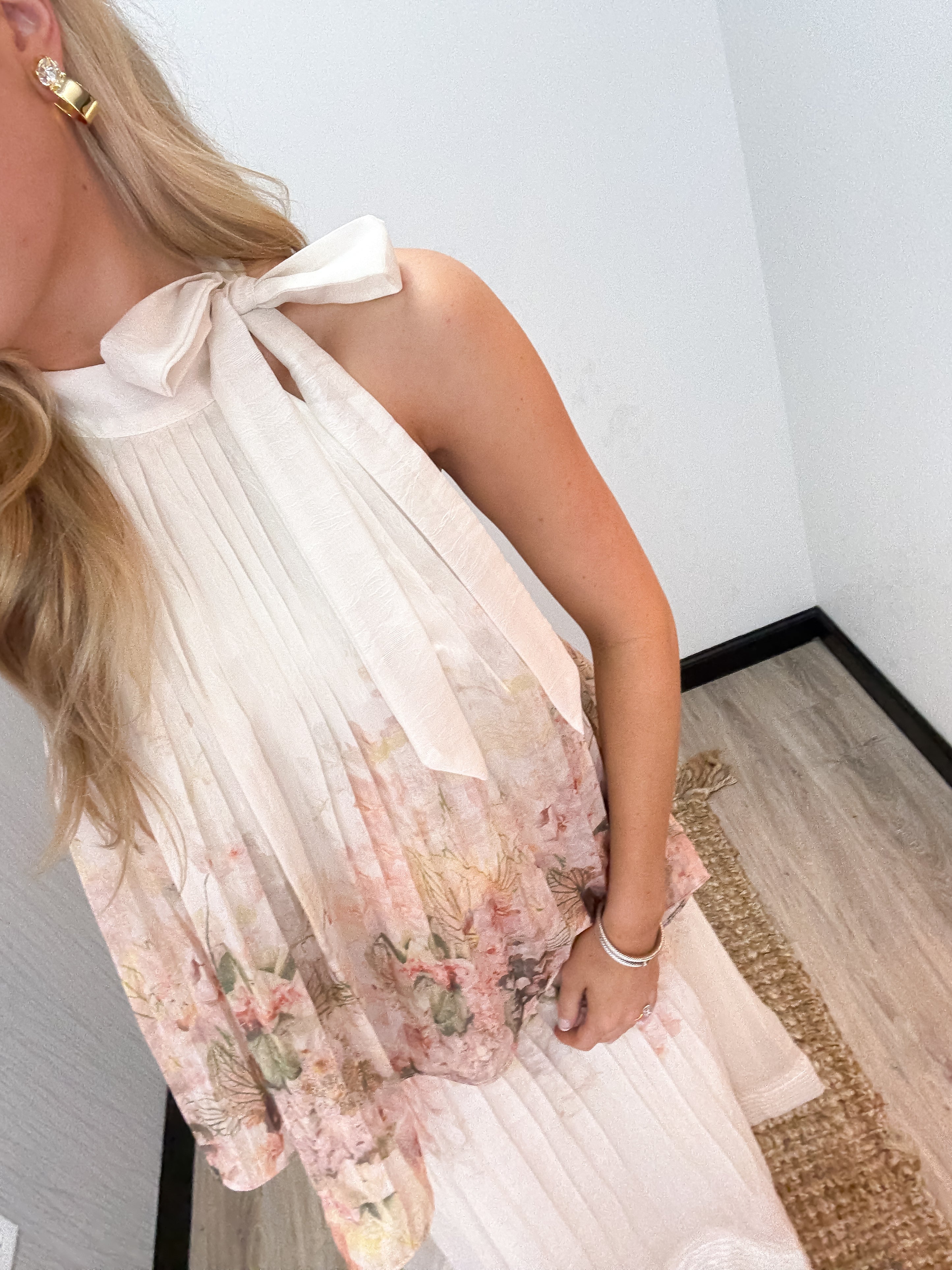 Charlotte Swing Top -  Ivory Blush Orchid - Gabrielle's Biloxi