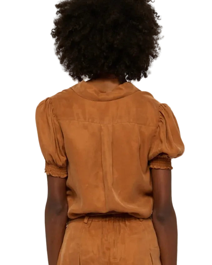 Love The Label Faelyn Top - Cognac