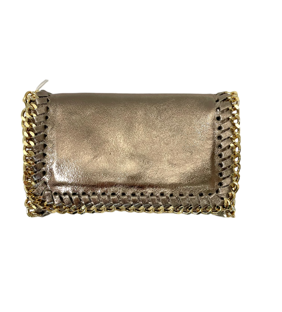 German Fuentes Handbag with Gold Chain - Bronce - Gabrielle's Biloxi