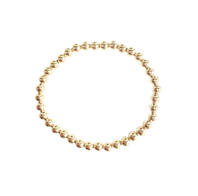 Erin Gray 5mm Waterproof 14k Gold Filled Karma Bracelet - Gabrielle's Biloxi