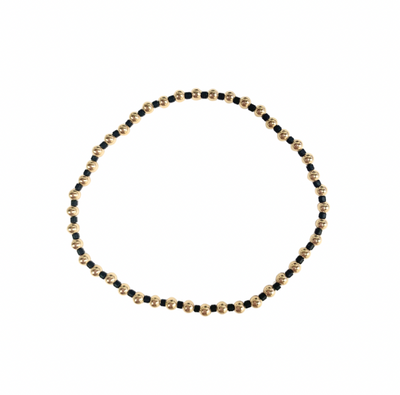 Erin Gray 3mm Color Crush Newport Black & Gold Waterproof Bracelet - Gabrielle's Biloxi