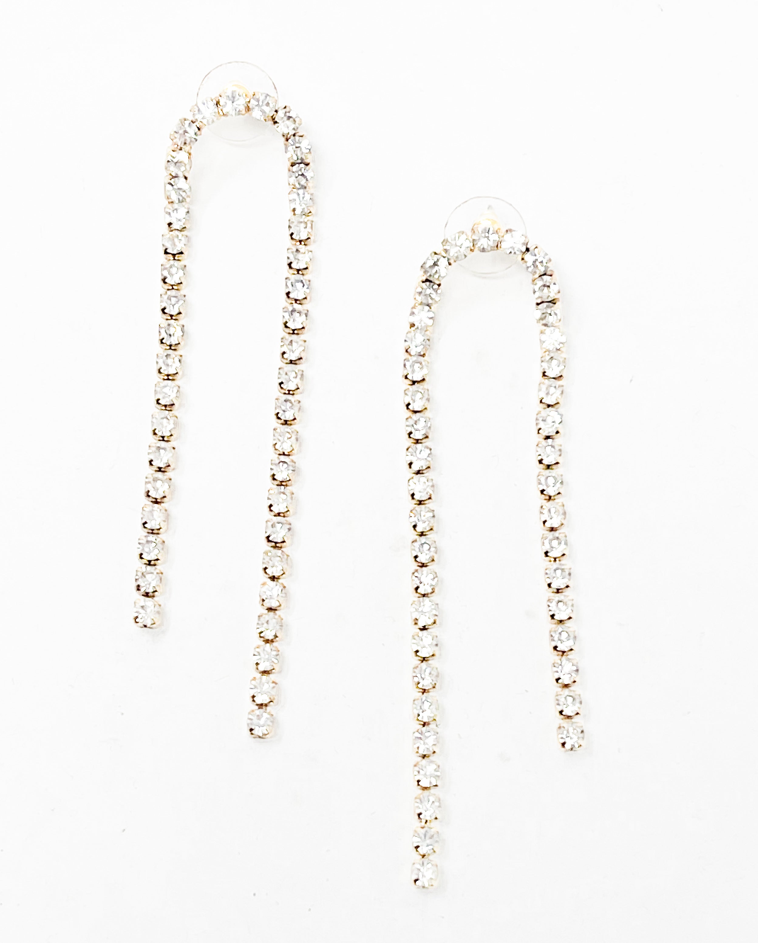 Crystal Long Earrings - Gabrielle's Biloxi