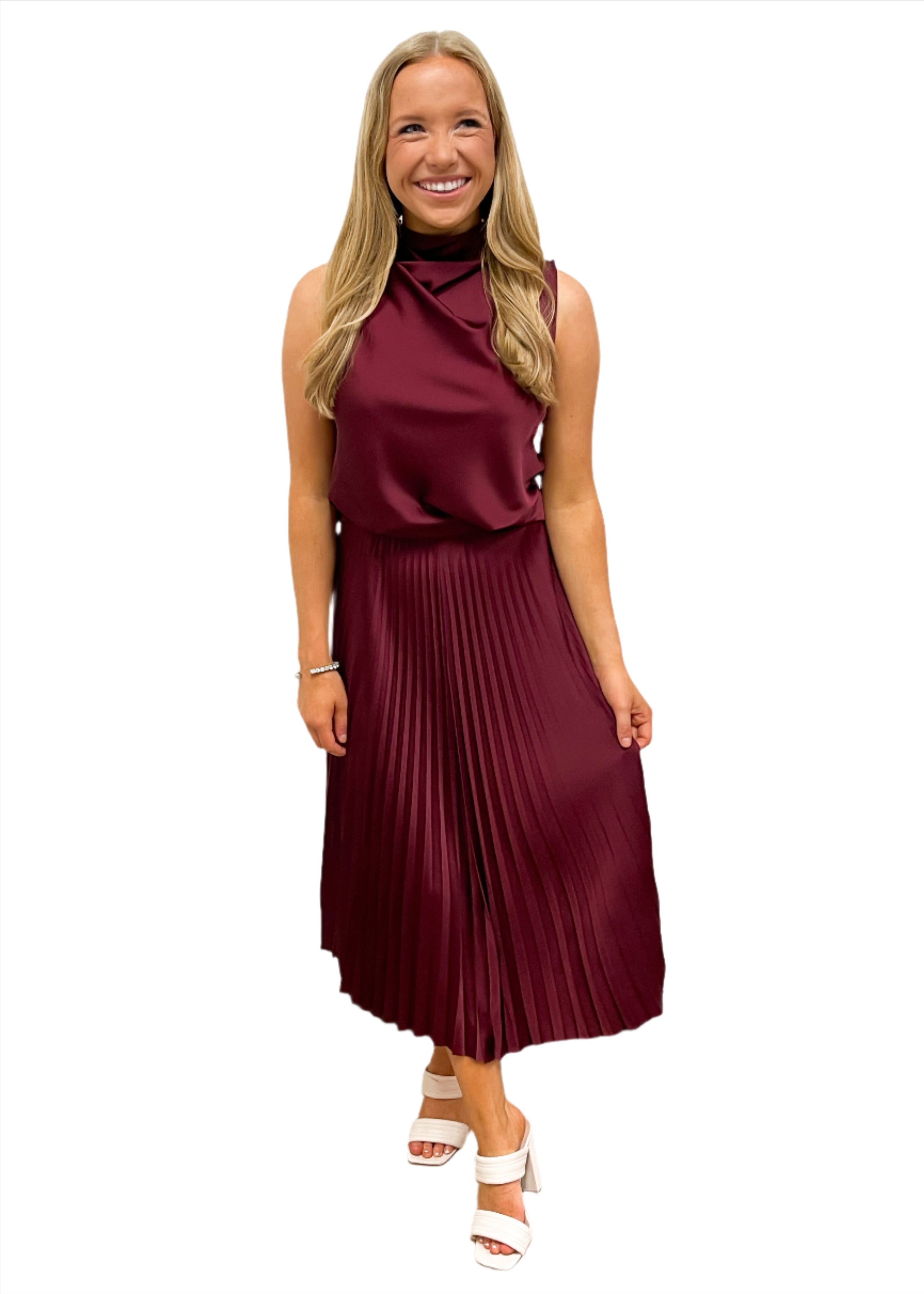 Bishop + Young Presley Pleated Midi Skirt - Gabrielle's Biloxi