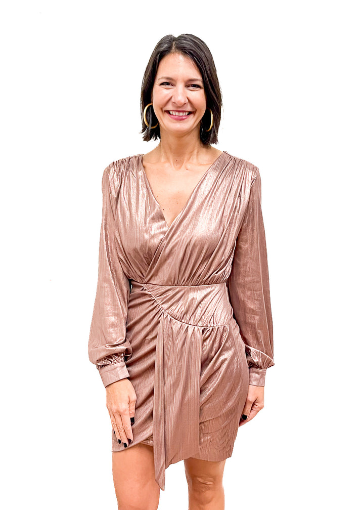 Bishop & Young Scene Stealer Metallic Dress - Ruby - Gabrielle's Biloxi