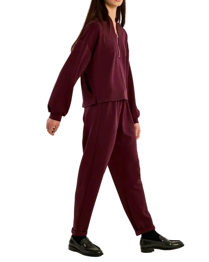 Jackie Knitted Pants - Dark Red