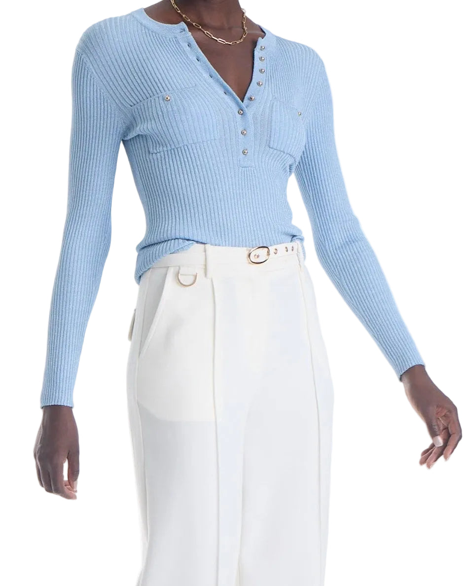 11084 - Quin Metallic Knit Top