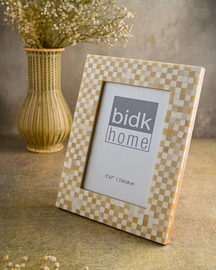 5X7" Mosaic Frame  - Light Brown - Gabrielle's Biloxi