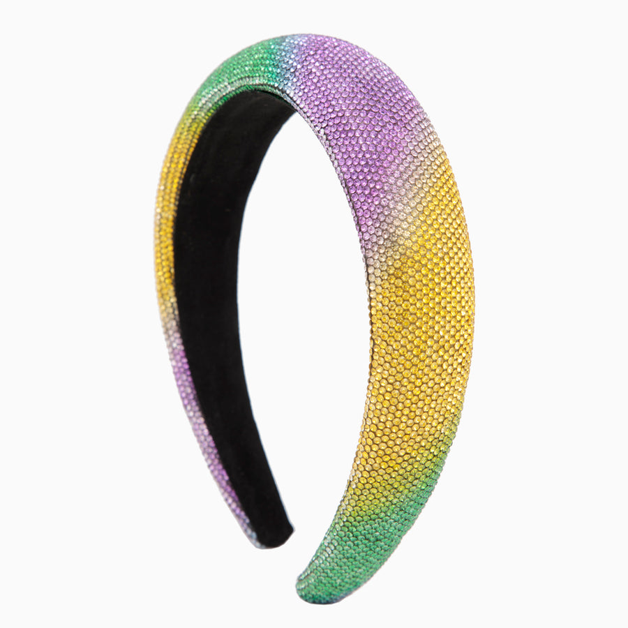 Mardi Gras Ombre Youth Rhinestone Headband - Gabrielle's Biloxi