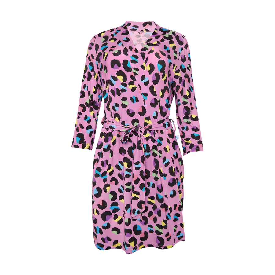 Posh Peanut Robe - Electric Leopard - Gabrielle's Biloxi