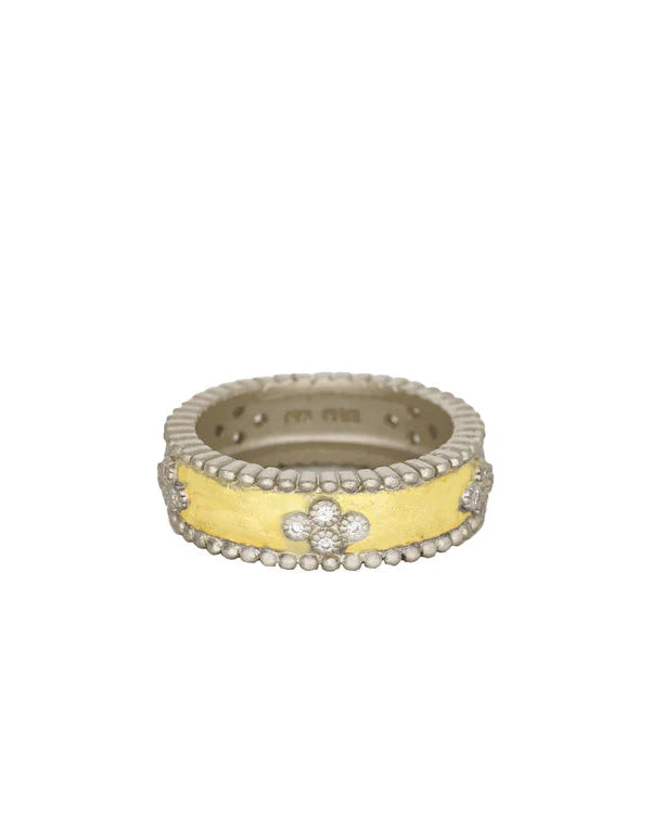 Freida Rothman Contemporary Deco Textured Stone Ring - Size 8 - Gabrielle's Biloxi