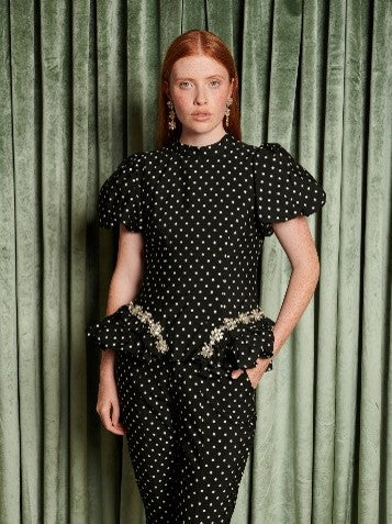 Sister Jane Scene Spot Top - Black - Gabrielle's Biloxi