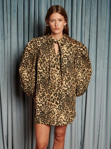 Sister Jane Mirage Leopard Mini Dress - Tan - Gabrielle's Biloxi