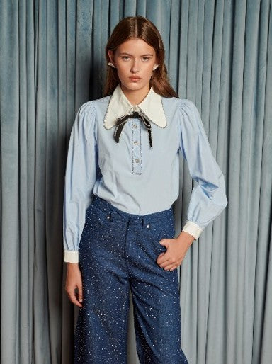 Sister Jane Premier Gem Blouse - Blue - Gabrielle's Biloxi