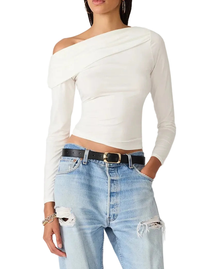 Steve Madden Ryder Knit Top - Cream