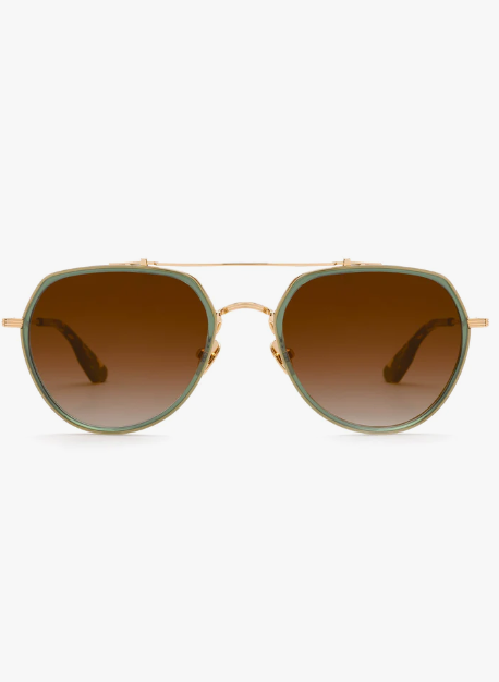 KREWE Baker Bottle Green + Zulu 18K Titanium Polarized - Gabrielle's Biloxi