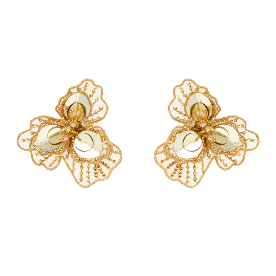 Mignonne Gavigan Poppy Studs - Gold - Gabrielle's Biloxi