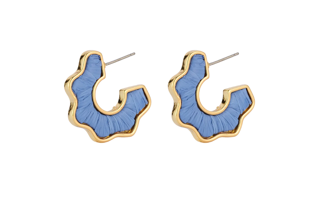 Mignonne Gavigan Darby Hoops - Light Blue - Gabrielle's Biloxi