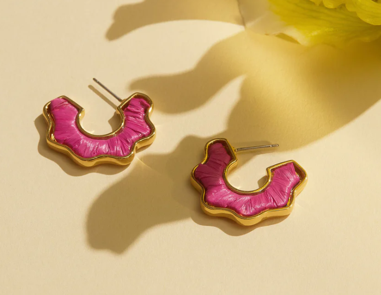 Mignonne Gavigan Darby Hoops - Magenta - Gabrielle's Biloxi
