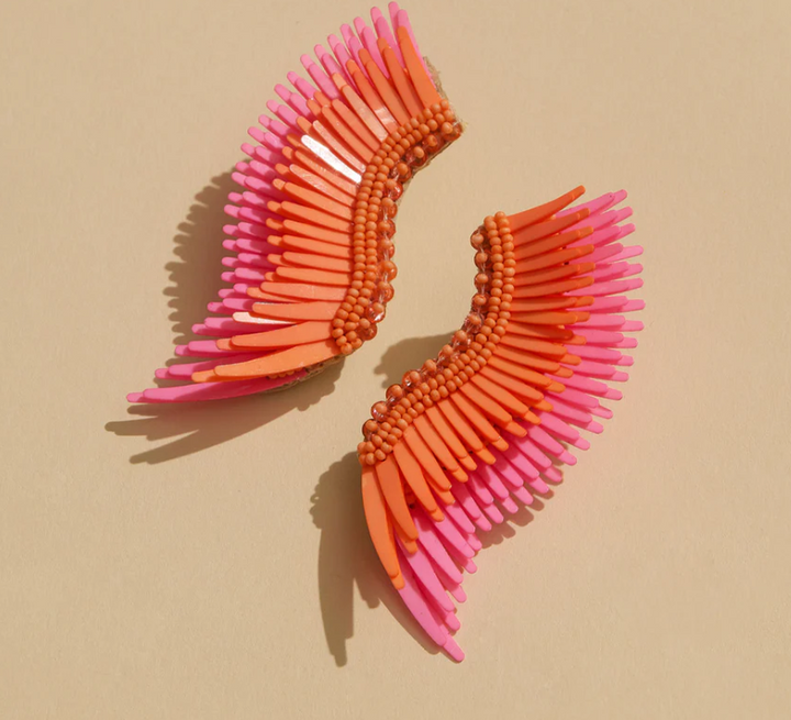 Mignonne Gavigan Midi Madeline Earrings - Peach/Neon Orange - Gabrielle's Biloxi