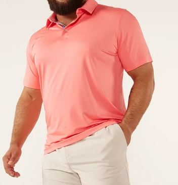 Chubbies The New England Performance Polo 2.0 - Coral - Gabrielle's Biloxi