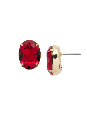 Sorrelli Leslie Stud Earrings - Cranberry - Gabrielle's Biloxi