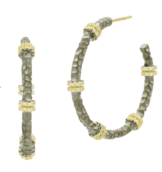 Freida Rothman Textured Hoop Earring - Gabrielle's Biloxi