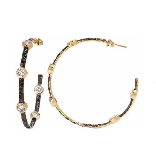 Freida Rothman Starry Night Hoop Earrings - Gabrielle's Biloxi