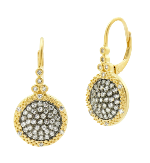 Freida Rothman Small Times Square Leverback Earrings - Gabrielle's Biloxi