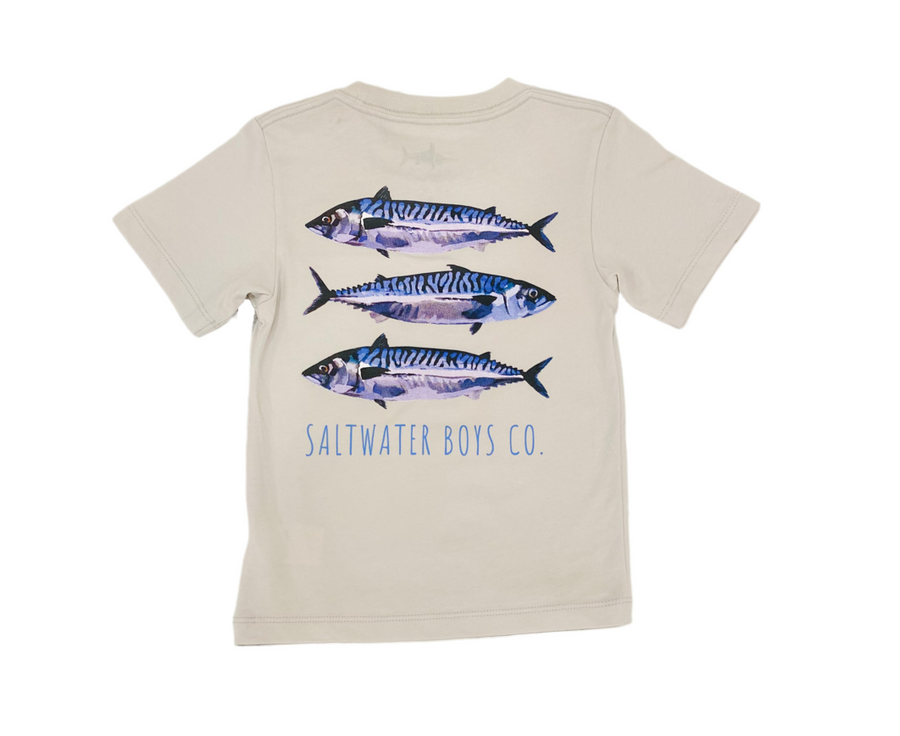 Saltwater Boys Spanish Mackerel SS Pocket Tee - Gabrielle's Biloxi