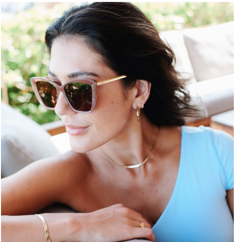 I-Sea Aloha Fox- Dusty Rose/Brown Polarized Lens - Gabrielle's Biloxi