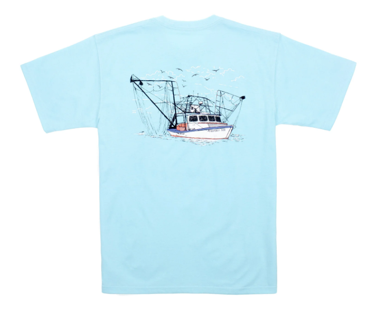 Properly Tied Shrimp Boat SS - Powder Blue - Gabrielle's Biloxi