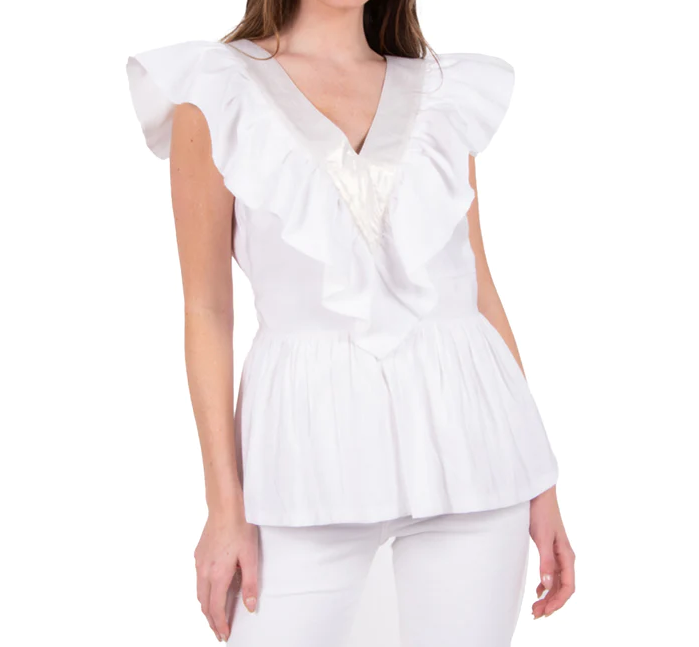 Emily McCarthy Camille Tank - White Gold - Gabrielle's Biloxi