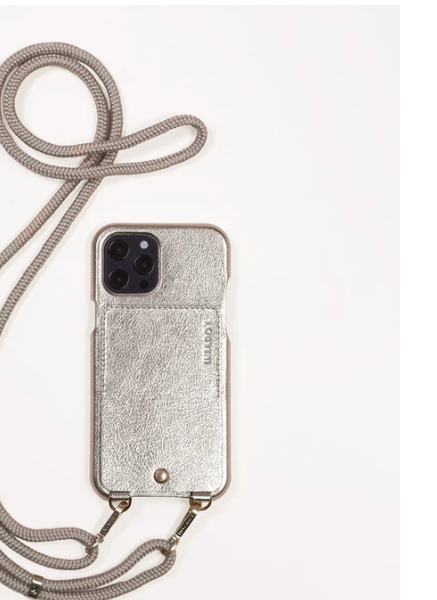 Louvini Coque Etui Lou Dore-Argente Metallise - IPHONE 15 PRO - Gabrielle's Biloxi