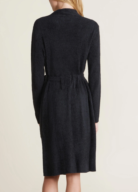 Barefoot Dreams Cozychic Lite Ribbed Robe - Black - Gabrielle's Biloxi