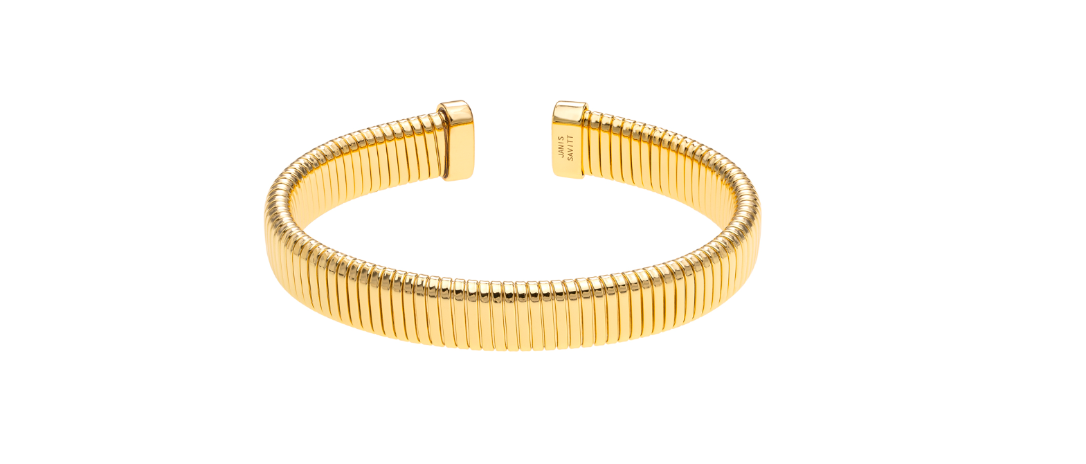 Janis Savitt Open Back Cobra Bracelet 3/8" Wide - Gold - Gabrielle's Biloxi
