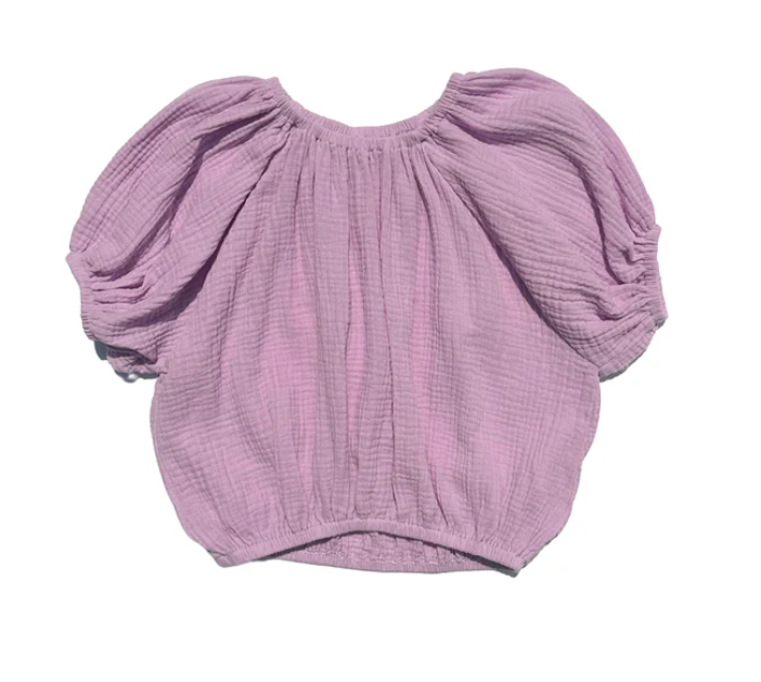 Girls Alexis Top - Orchid Gauze - Gabrielle's Biloxi