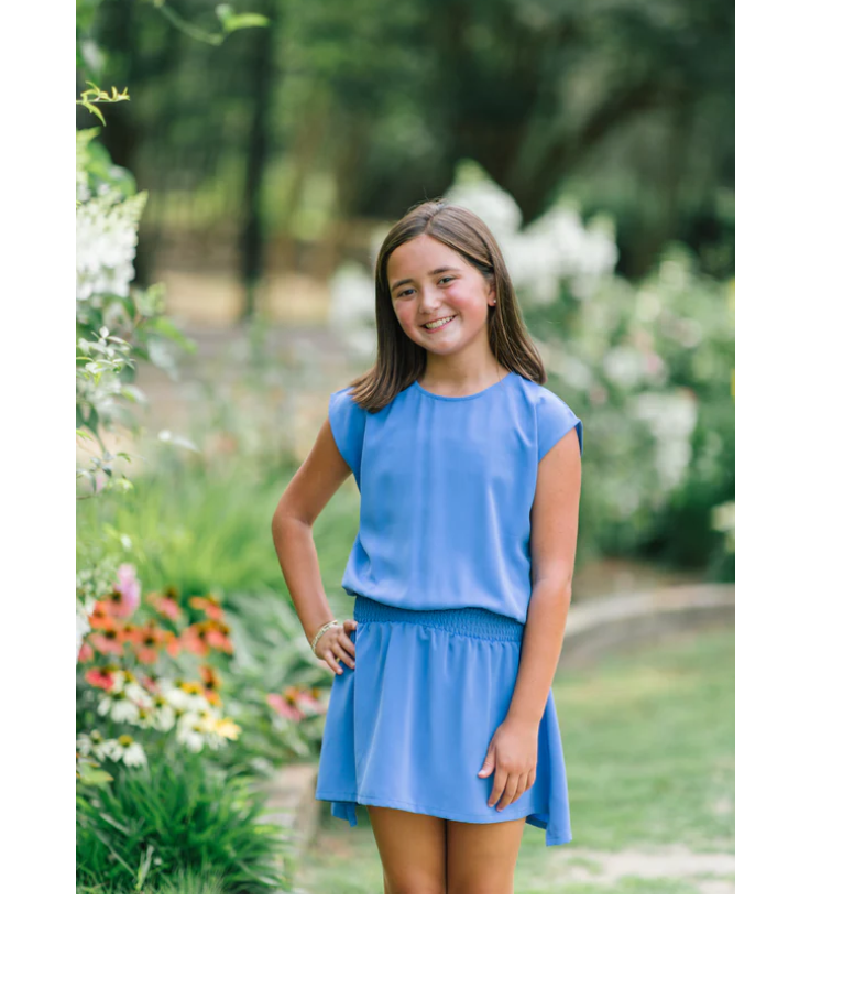 Girls Josie Dress - Cobalt - Gabrielle's Biloxi
