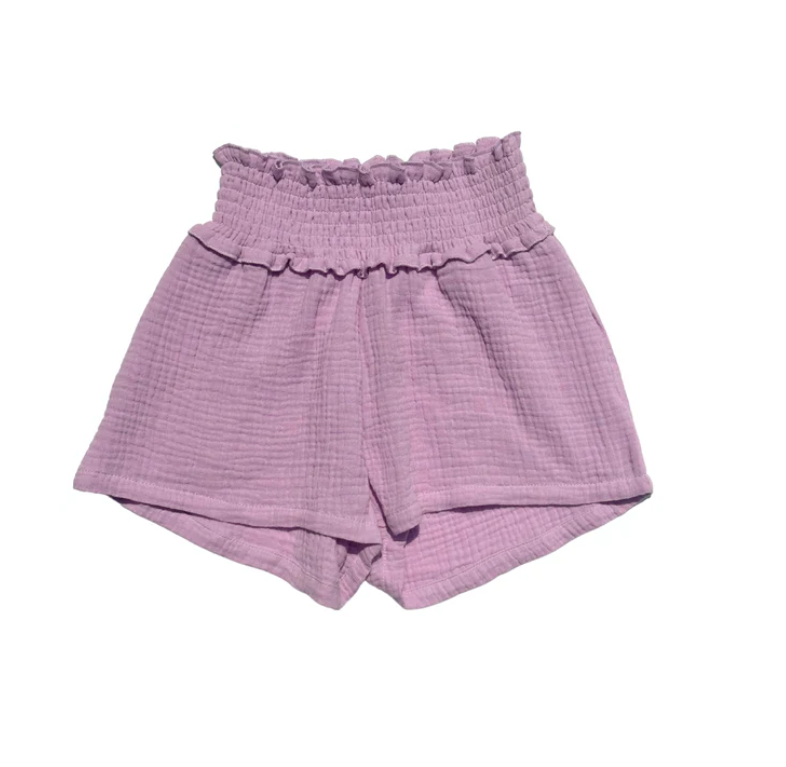 Girls Sadie Short - Orchid Gauze - Gabrielle's Biloxi