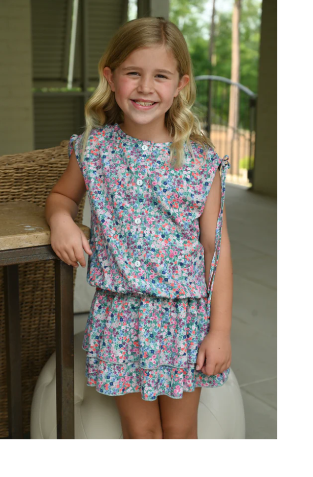Girls Scottie Skirt - Petals - Gabrielle's Biloxi