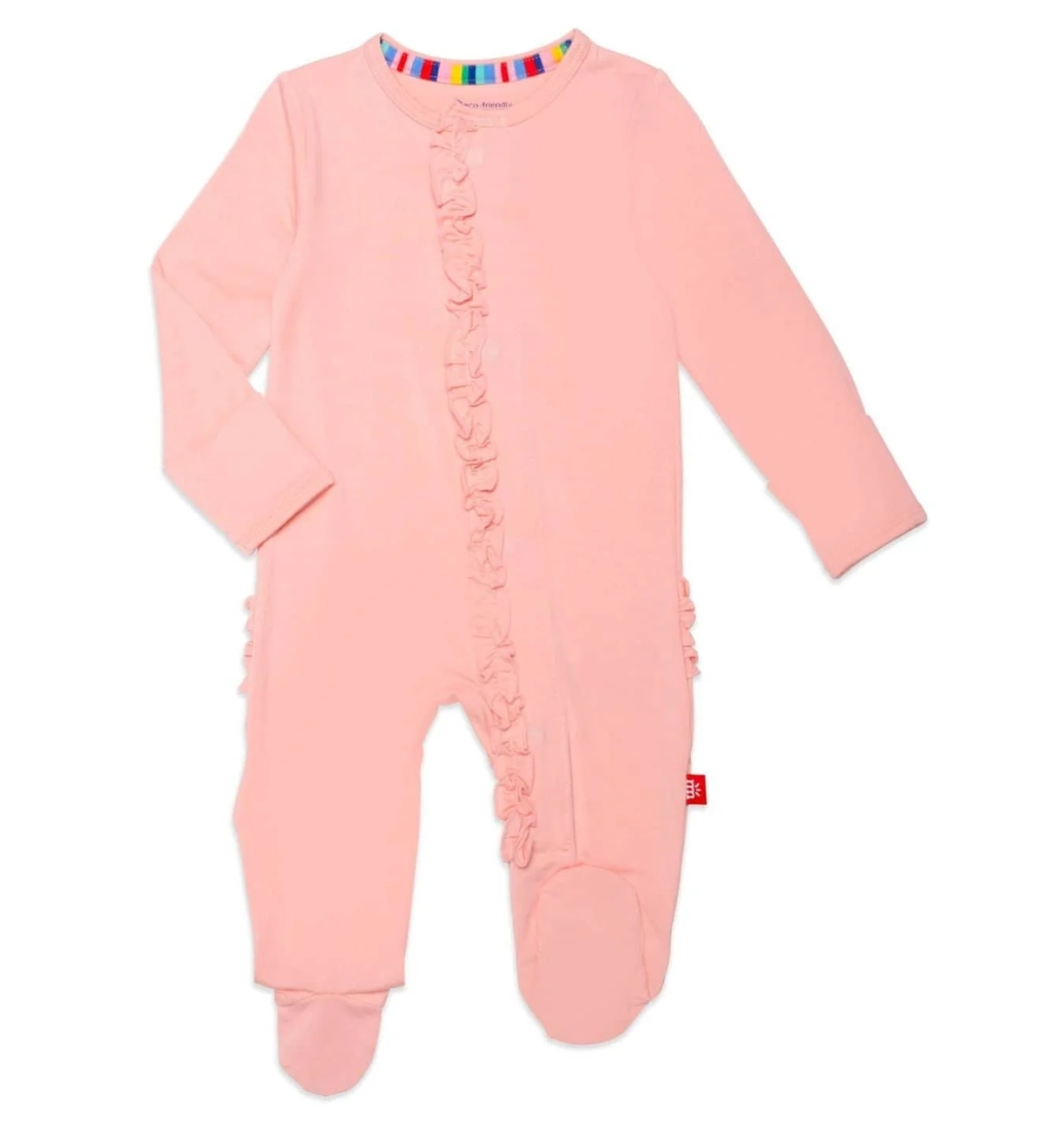 Magnetic Me Peach Pop Footie with Ruffles - Gabrielle's Biloxi