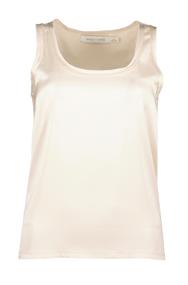 Bishop + Young Tyler Knit Back Tank - Pearl - Gabrielle's Biloxi