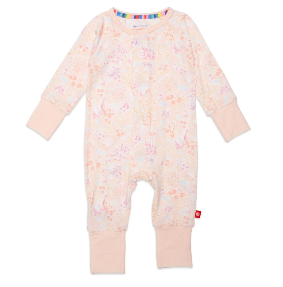 Magnetic Me Coral Floral Convertible Coverall - Gabrielle's Biloxi
