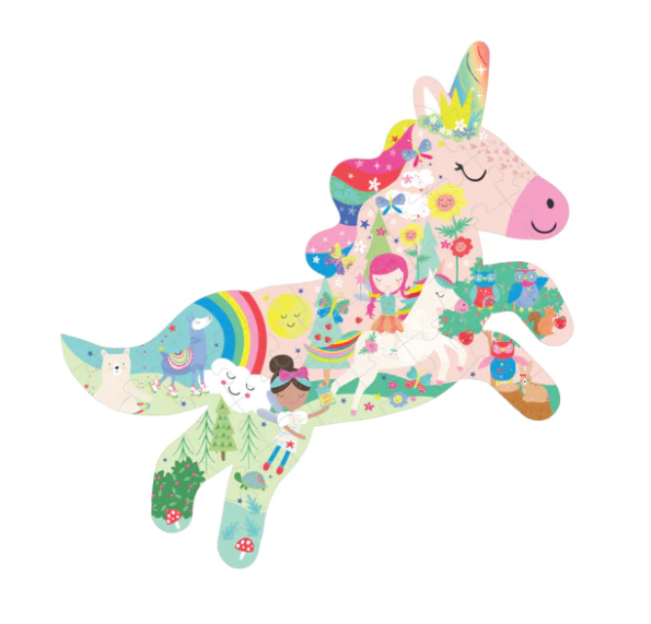 Jigsaw 40PC Puzzle Rainbow Fairy Unicorn - Gabrielle's Biloxi