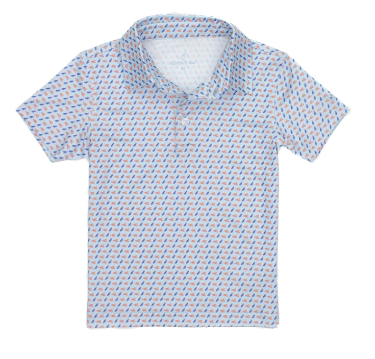 Properly Tied Boys Inlet Polo - Spring Boil - Gabrielle's Biloxi