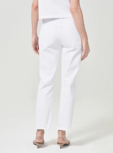 AGOLDE Kye Mid Rise Straight Crop - Sour Cream - Gabrielle's Biloxi