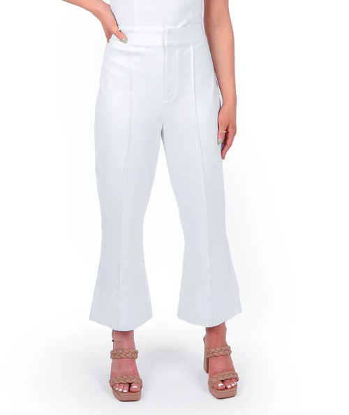 Emily McCarthy Saylor Pant - White Ponte - Gabrielle's Biloxi