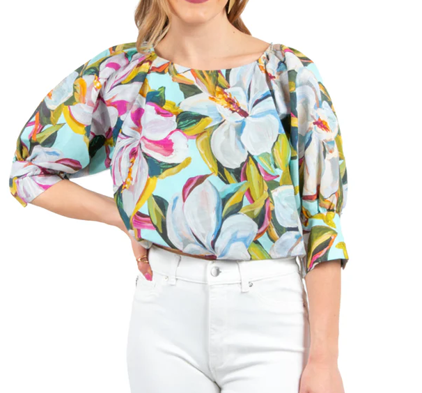 Emily McCarthy Celeste Crop - Magnolia - Gabrielle's Biloxi