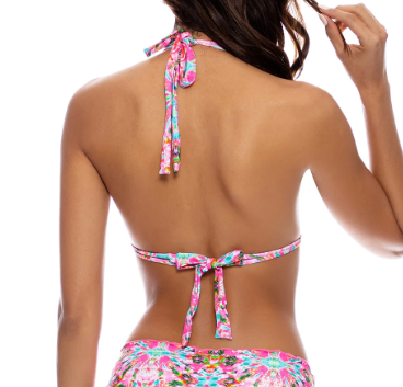 Luli Fama Triangle Halter Top Ocean Drive Euphoria - Multicolor - Gabrielle's Biloxi