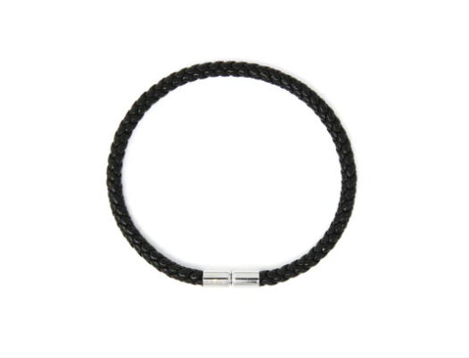 Keva Deep Black Braided Bracelet - Gabrielle's Biloxi